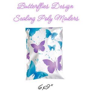Butterflies Design Poly Mailers Qty 20 Size 6x9